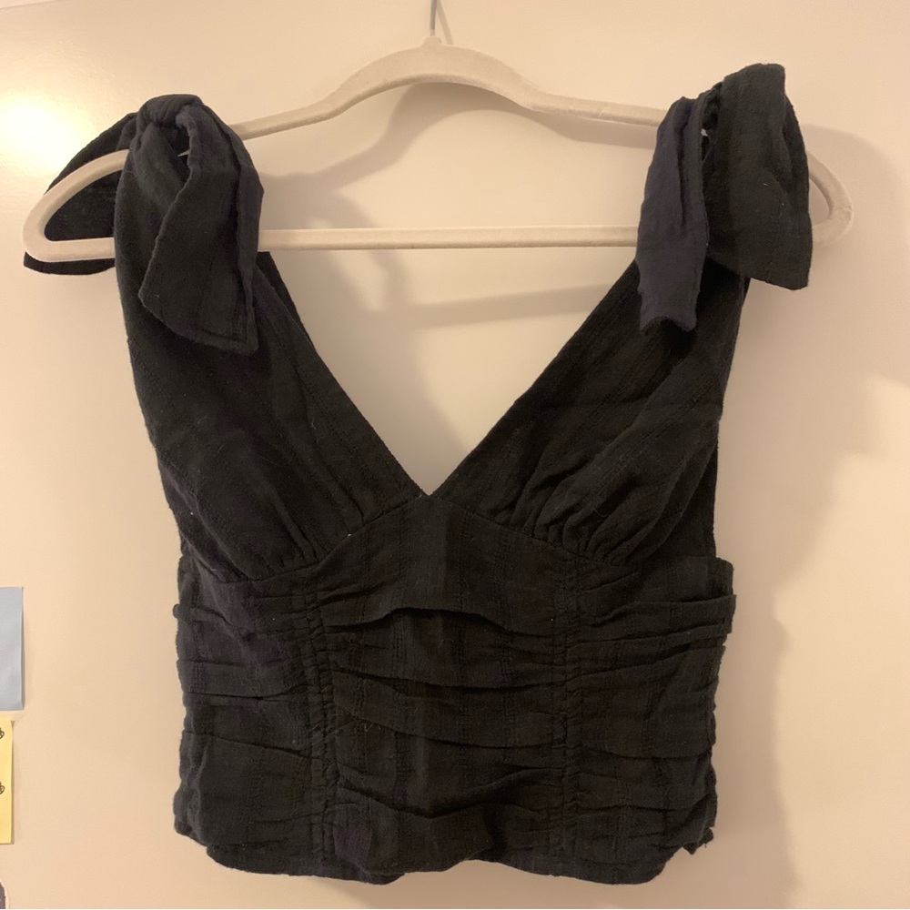 Free people shoulder tie top